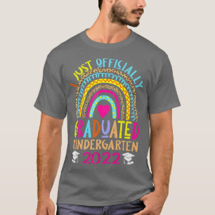 Rainbow Officially Graduated Kindergarten Graduati T-Shirt
