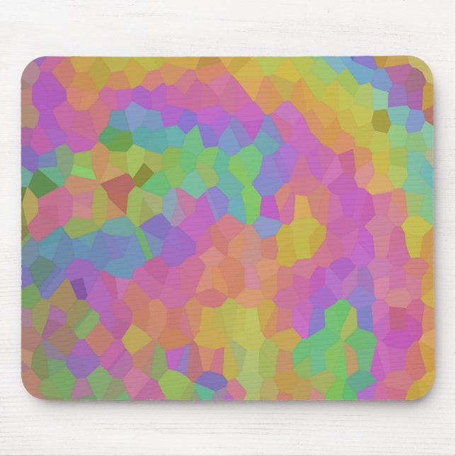 Rainbow Oil Mosaics Mouse Mat (Front)