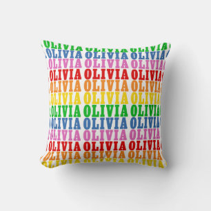 Rainbow Olivia Cushion