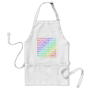 Rainbow Om Mani Padme Hum Standard Apron