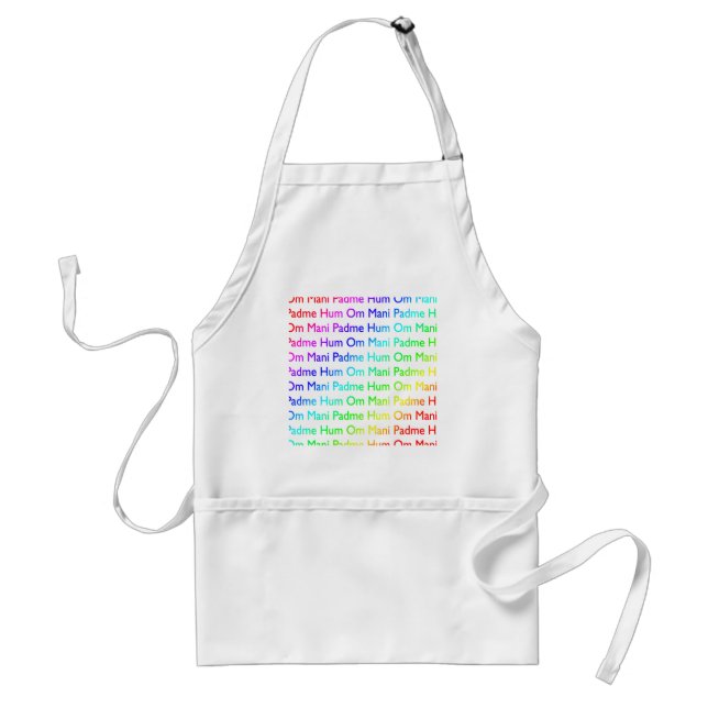 Rainbow Om Mani Padme Hum Standard Apron (Front)