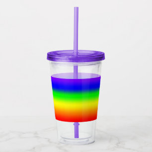 Rainbow Ombre Acrylic Tumbler