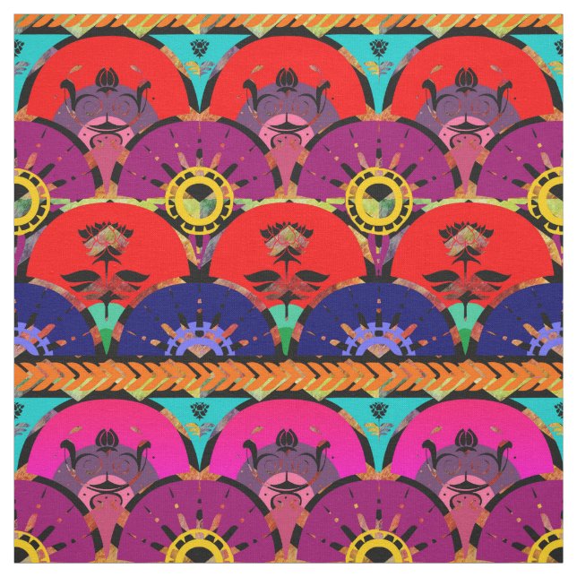 Rainbow Ombre | Bright Boho Sunrise Fabric (Swatch)