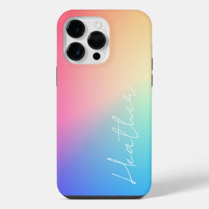 Rainbow Ombre Gradient iPhone 14 Pro Max Case