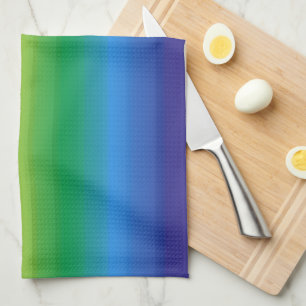 Rainbow Ombre LGBTQ Pride Colourful Tea Towel