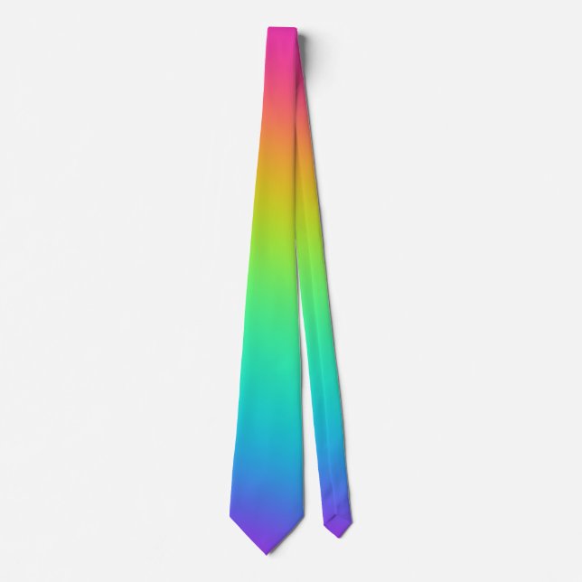 Rainbow Ombre Neck Tie (Front)