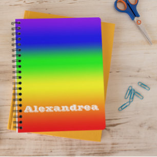 Rainbow Ombre Notebook