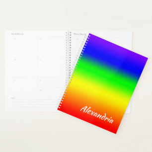 Rainbow Ombre Planner