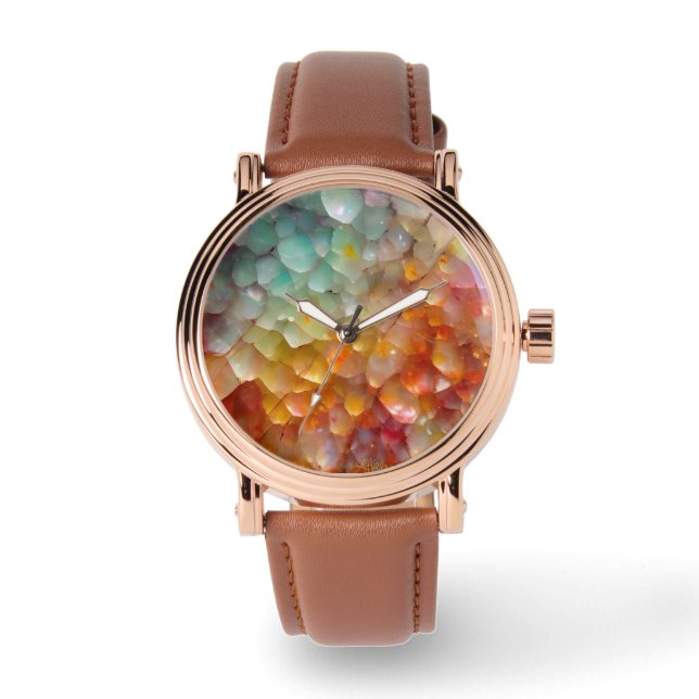 Rainbow Opal watch face (Front)