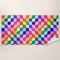 Rainbow Optical Illusion Bright Pillow Funky