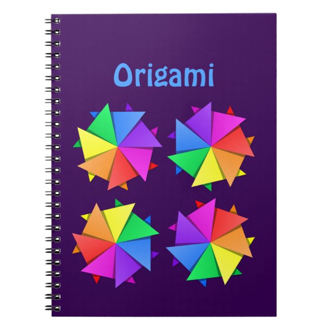 rainbow origami notebook (Front)