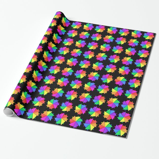 rainbow origami wrapping paper (Unrolled)