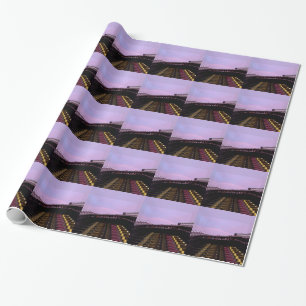 rainbow over concert section 126 lev wrapping paper