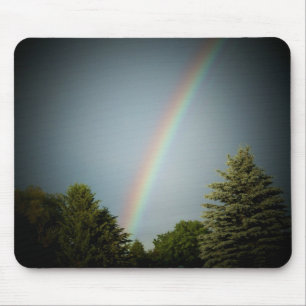Rainbow over Evergeen Mouse Mat