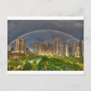 Rainbow over Hawaii Postcard