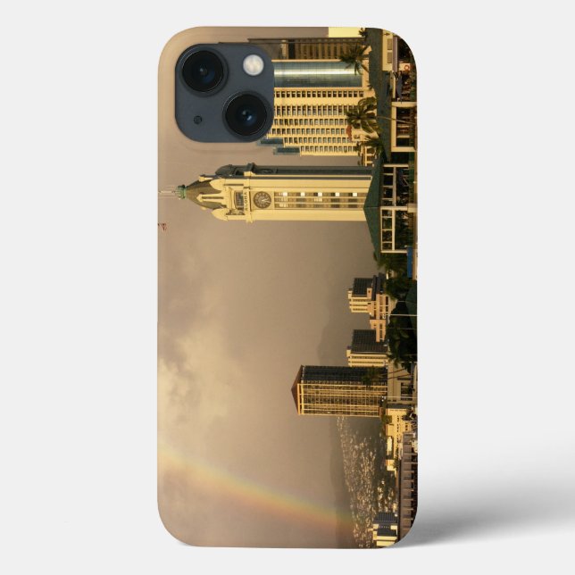 Rainbow over Honolulu, Hawaii, USA 2 Case-Mate iPhone Case (Back)