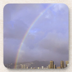 Rainbow over Honolulu, Hawaii, USA Coaster