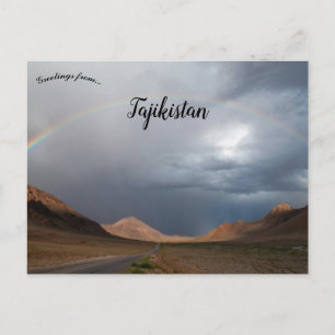 Rainbow Over Murghab Tajikistan Postcard
