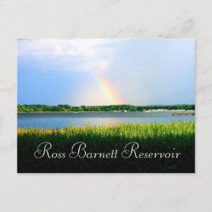 Rainbow over Ross Barnett Reservoir Postcard
