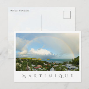 Rainbow over Tartane, Martinique travel Postcard