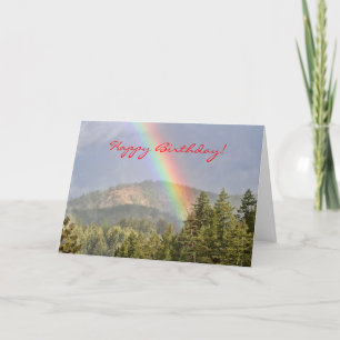 Rainbow Over the Mountains Card
