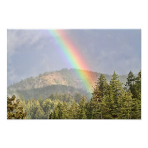 Rainbow Over the Mountains Photo Print