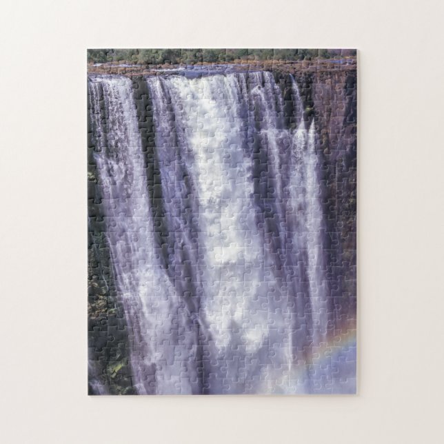 Rainbow over Victoria Falls - Zimbabwe, Africa Jigsaw Puzzle (Vertical)