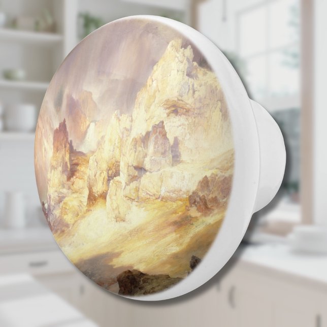 Rainbow Over Yellowstone, Moran 1900 Ceramic Knob (Creator Uploaded)