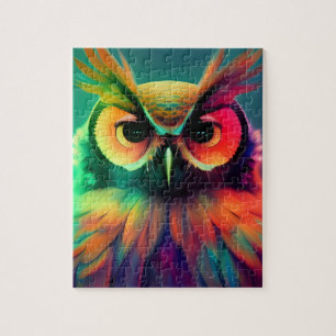 Rainbow Owl Jigsaw Puzzle