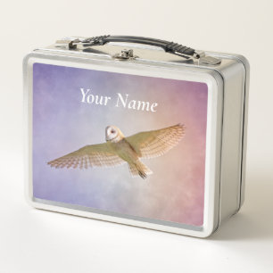 Rainbow Owl Lunchbox - Add Your Name