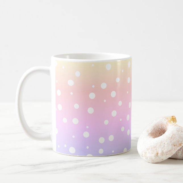 Rainbow Paining Bubble Coffee Mug (With Donut)