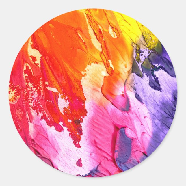 Rainbow Paint Envelope Seal Stickers (Front)