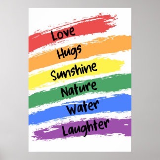 Rainbow Paint Poster