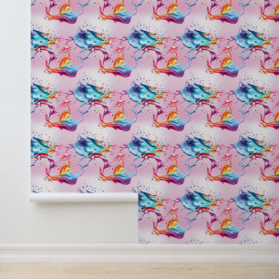 Rainbow Paint Splash Wallpaper