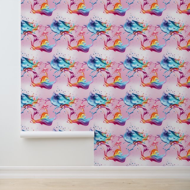 Rainbow Paint Splash Wallpaper (Application)