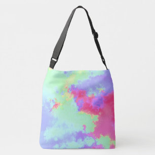 Rainbow Paint Splatter Crossbody Bag