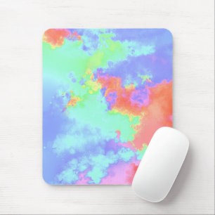Rainbow Paint Splatter effect  Mouse Mat