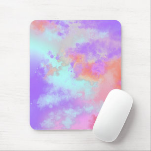 Rainbow Paint Splatter effect Mouse Mat