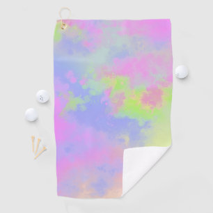 Rainbow Paint Splatter  Golf Towel