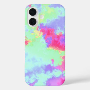 Rainbow Paint Splatter iPhone 16 Case
