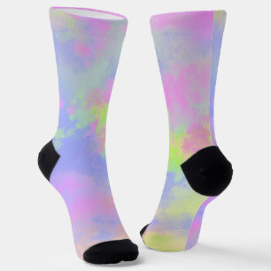Rainbow Paint Splatter  Socks
