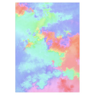 Rainbow Paint Splatter Tablecloth