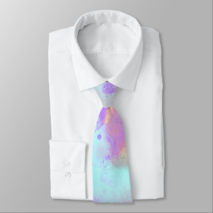 Rainbow Paint Splatter Tie
