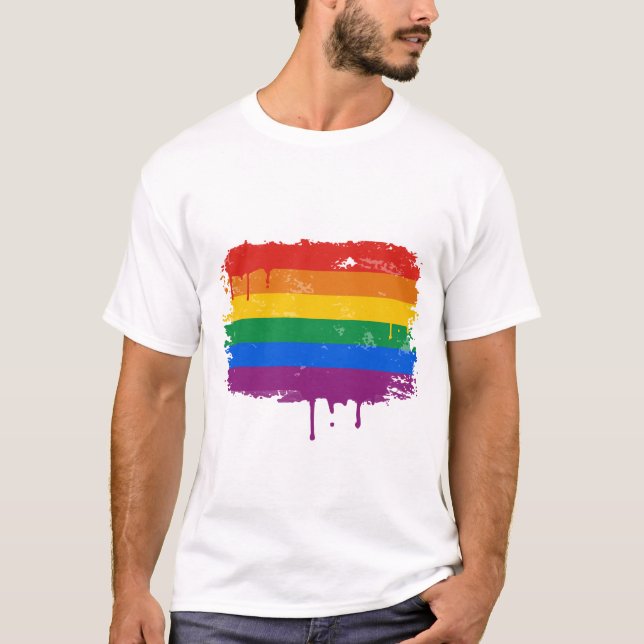 Rainbow Paint T-Shirt (Front)