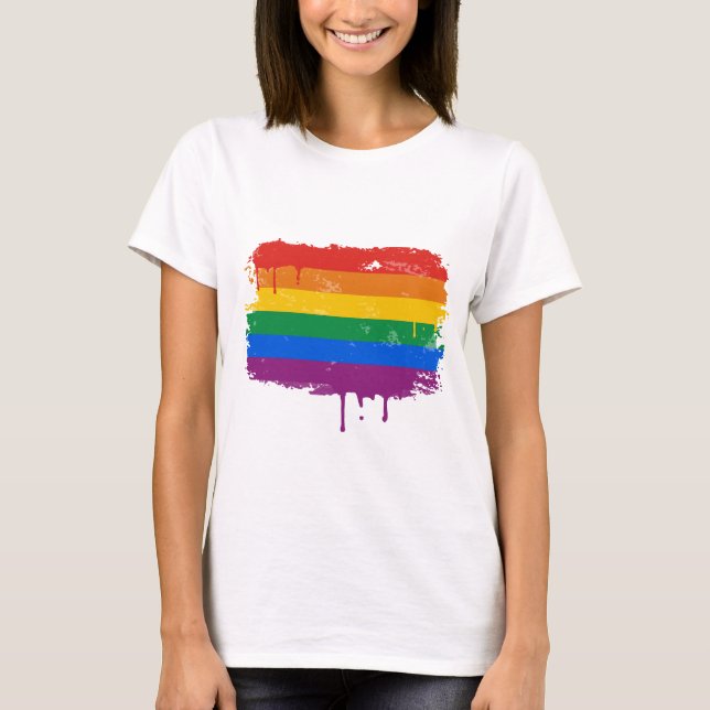 Rainbow Paint T-Shirt (Front)