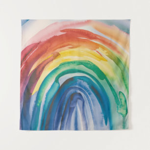 Rainbow Paint Tapestry
