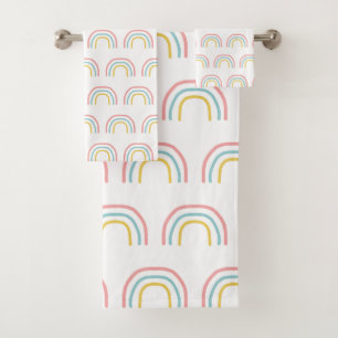 Rainbow Painting Pattern Towel Set