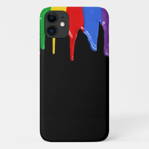 Rainbow Paints Drips  iPhone 11 Case