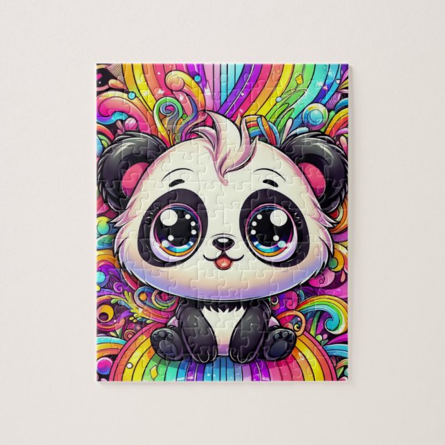 Rainbow Panda puzzle (Vertical)