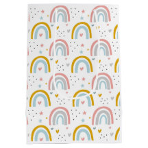 Rainbow Paper Gift Bag for  Birthday , Baby Shower